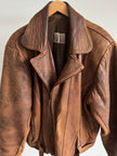Vintage Aviator / Biker Leather Jacket