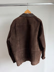 Vintage Oversized Dark Brown Suede Dad Jacket