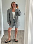 Black & White Checked Vintage Blazer