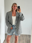 Black & White Checked Vintage Blazer