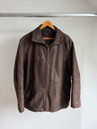Brown Oversized Vintage Leather/Suede Jacket