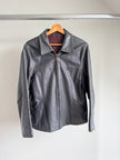 Vintage Fitted Black Leather Jacket