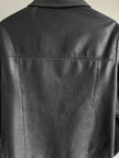 Vintage Fitted Black Leather Jacket