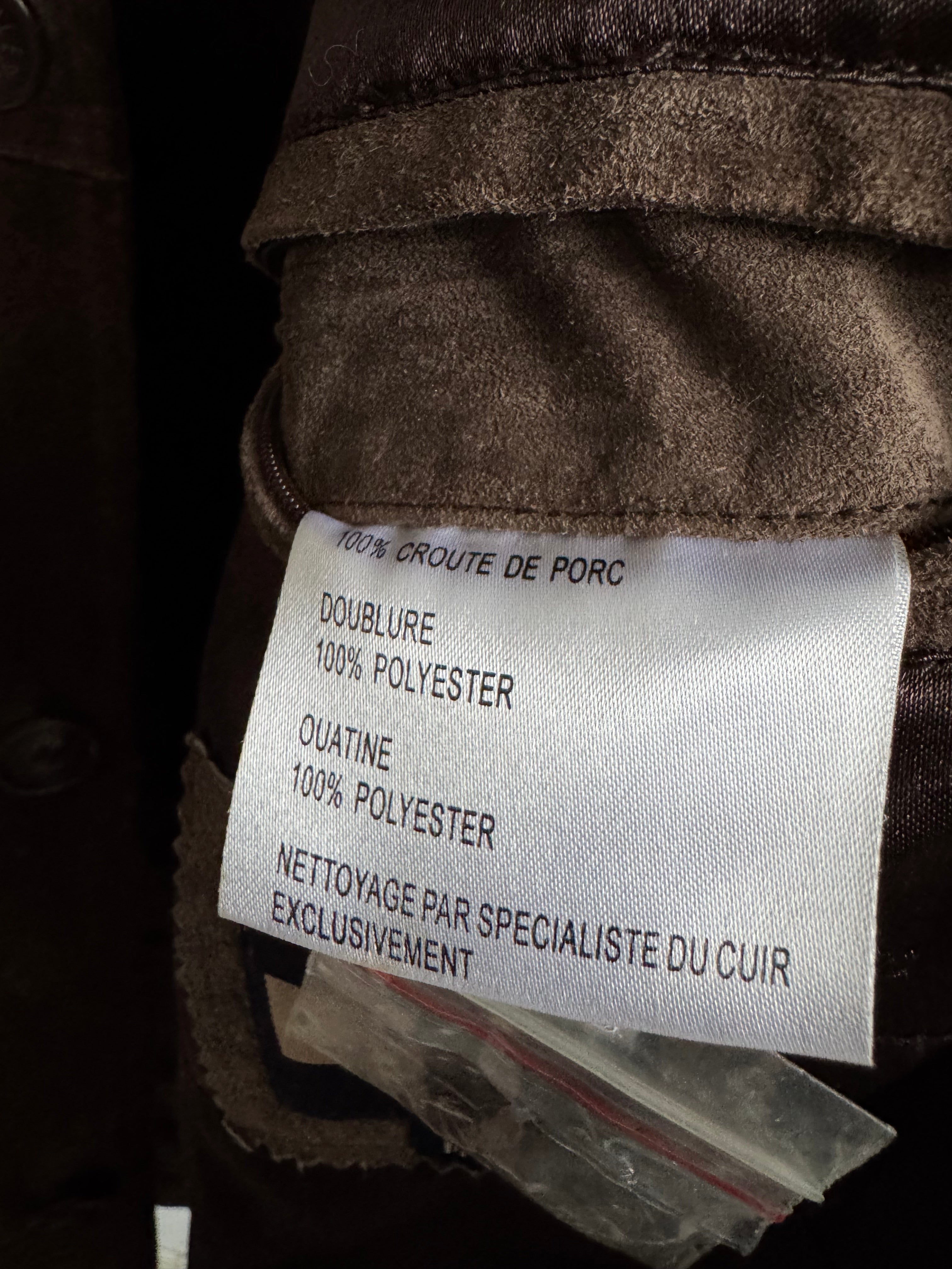 Vintage Brown Suede Oversized Jacket