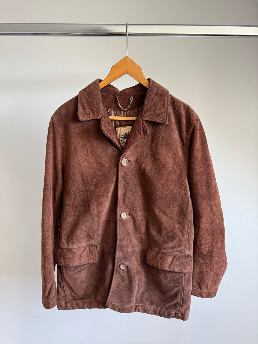 Vintage Brown / Camel Oversized Suede Jacket