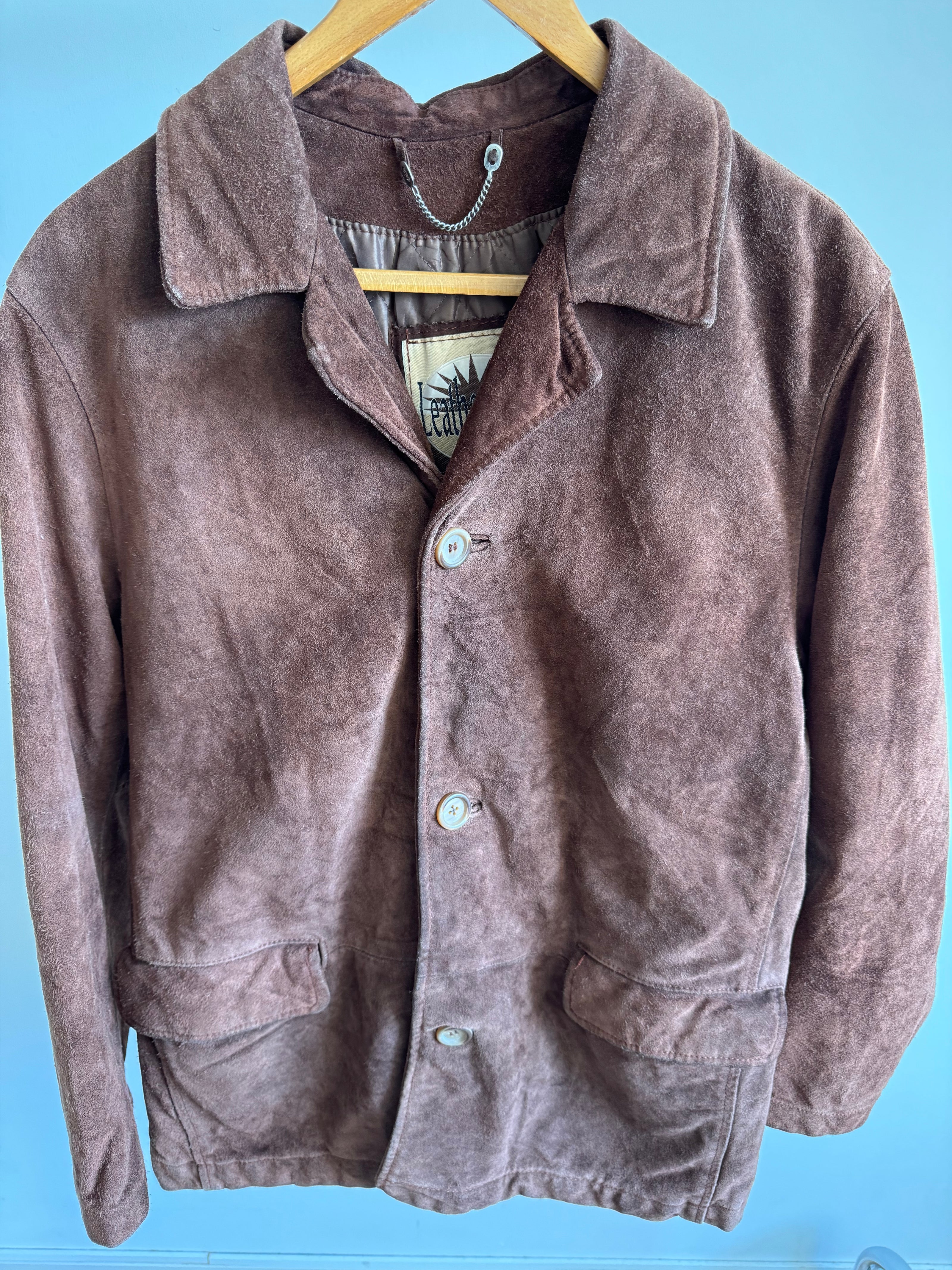 Vintage Brown / Camel Oversized Suede Jacket