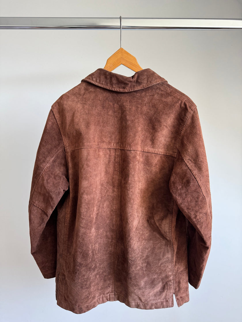 Vintage Brown / Camel Oversized Suede Jacket