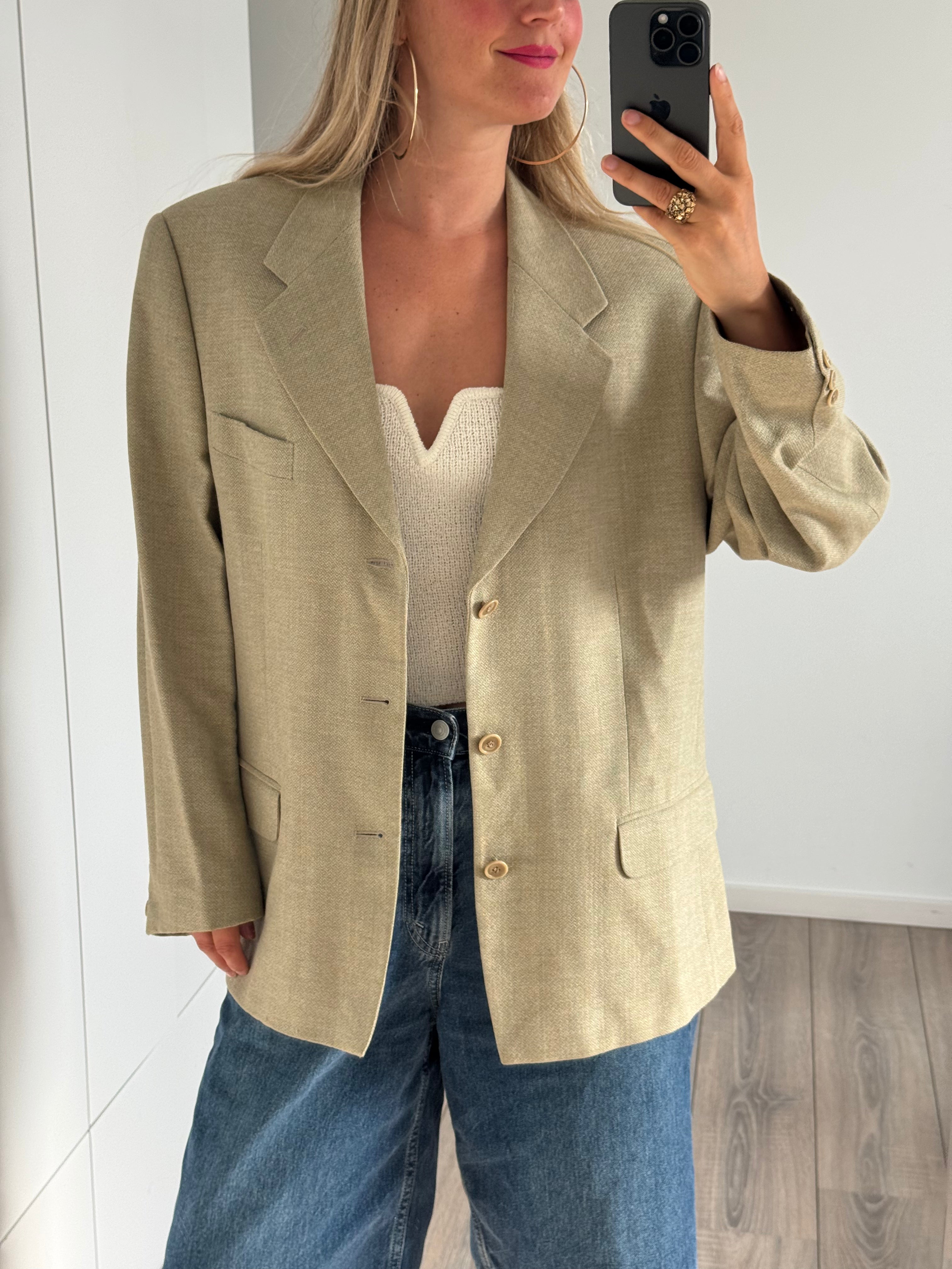 Beige / Khaki Vintage Blazer