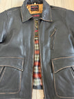 Oversized Worn Leather Jacket