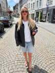 Oversized Worn Leather Jacket