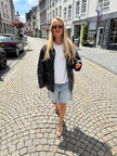 Oversized Worn Leather Jacket