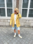 Khaki Checked Vintage Blazer