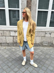 Khaki Checked Vintage Blazer