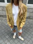 Khaki Checked Vintage Blazer