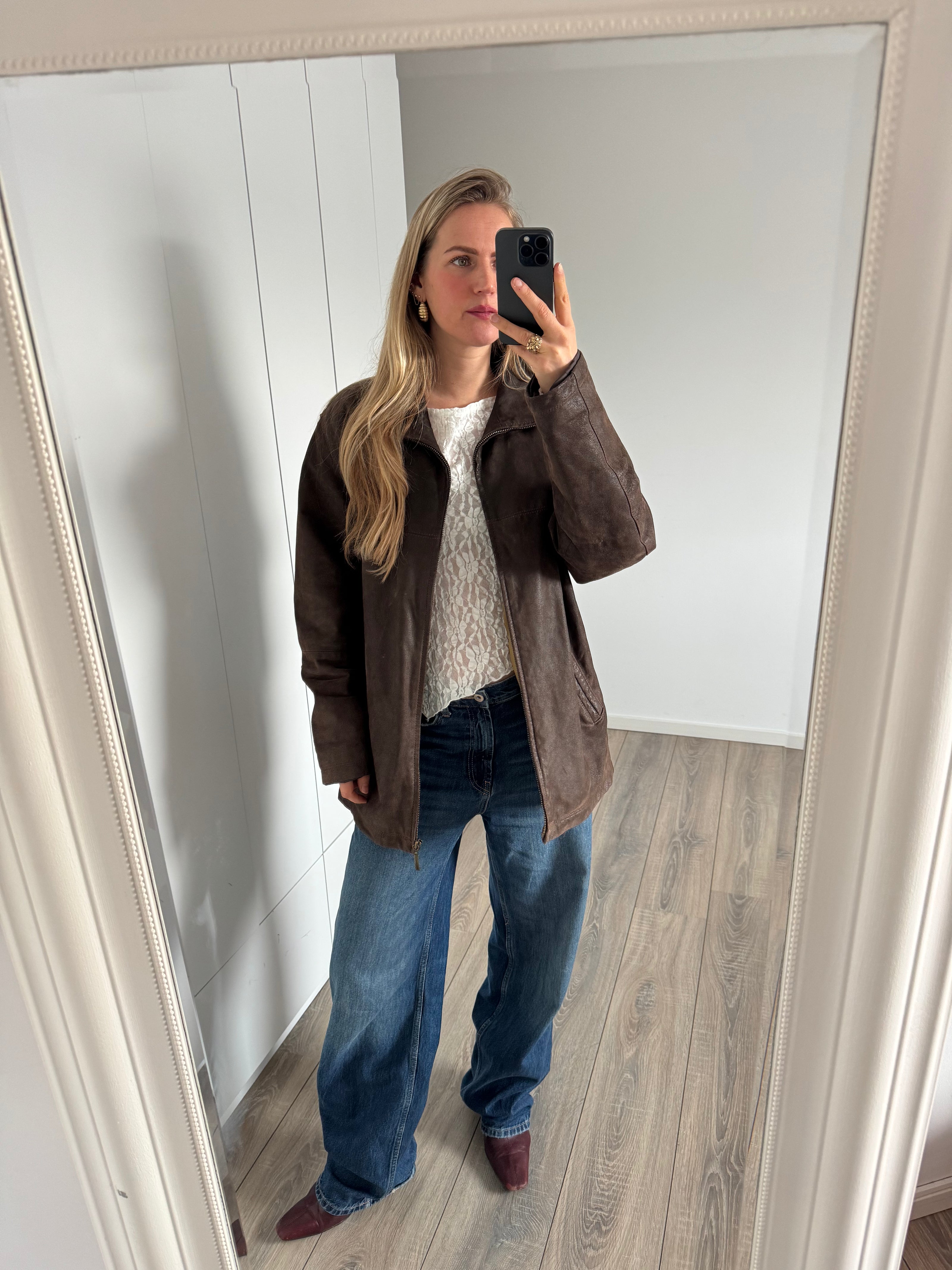 Mega Oversized Brown Suede / Leather