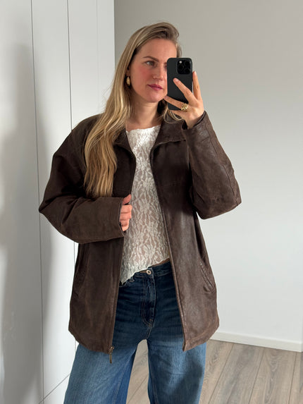 Mega Oversized Brown Suede / Leather