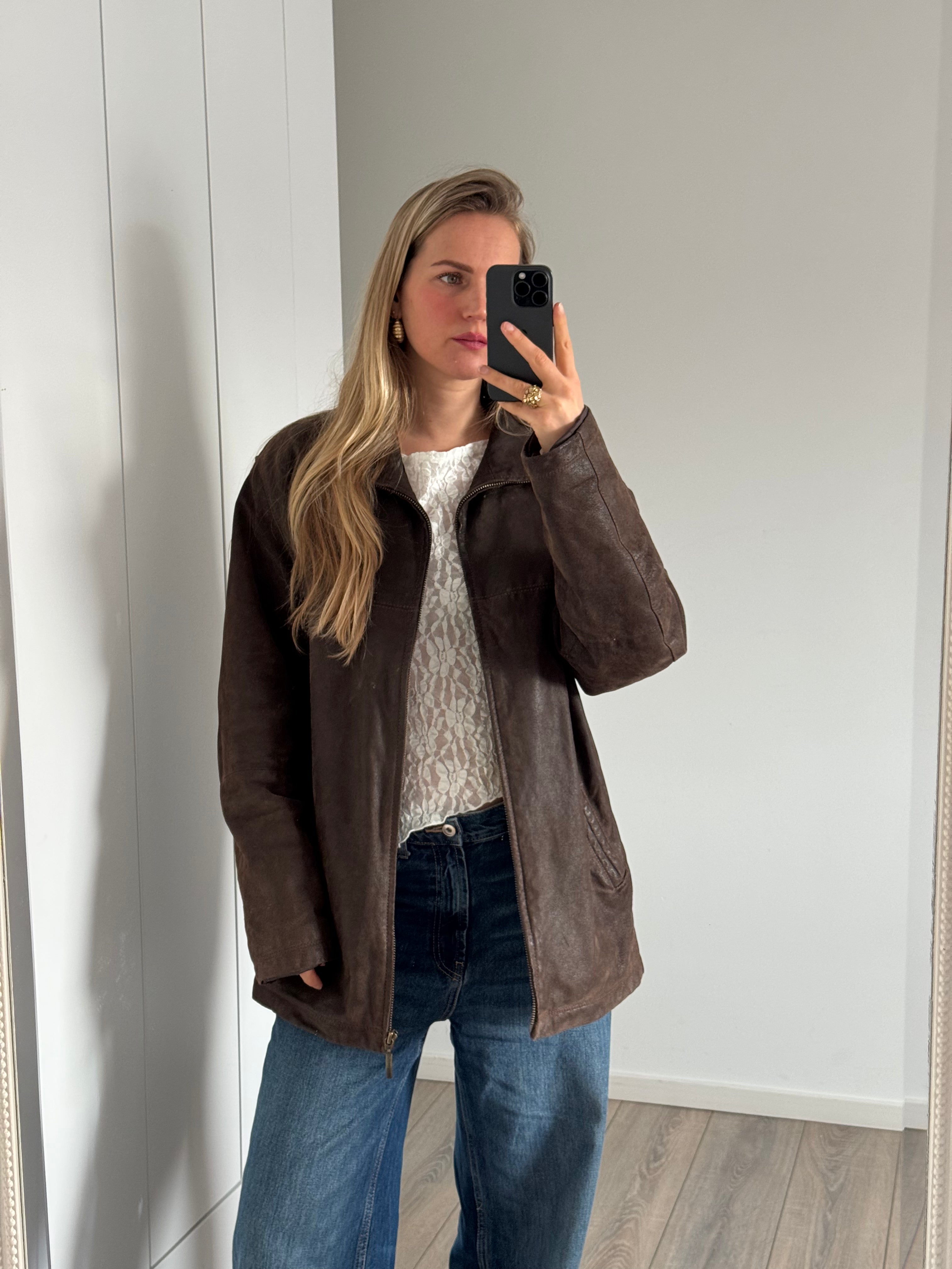 Mega Oversized Brown Suede / Leather