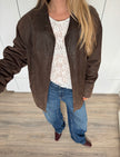 Mega Oversized Brown Suede / Leather