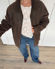 Mega Oversized Brown Suede / Leather