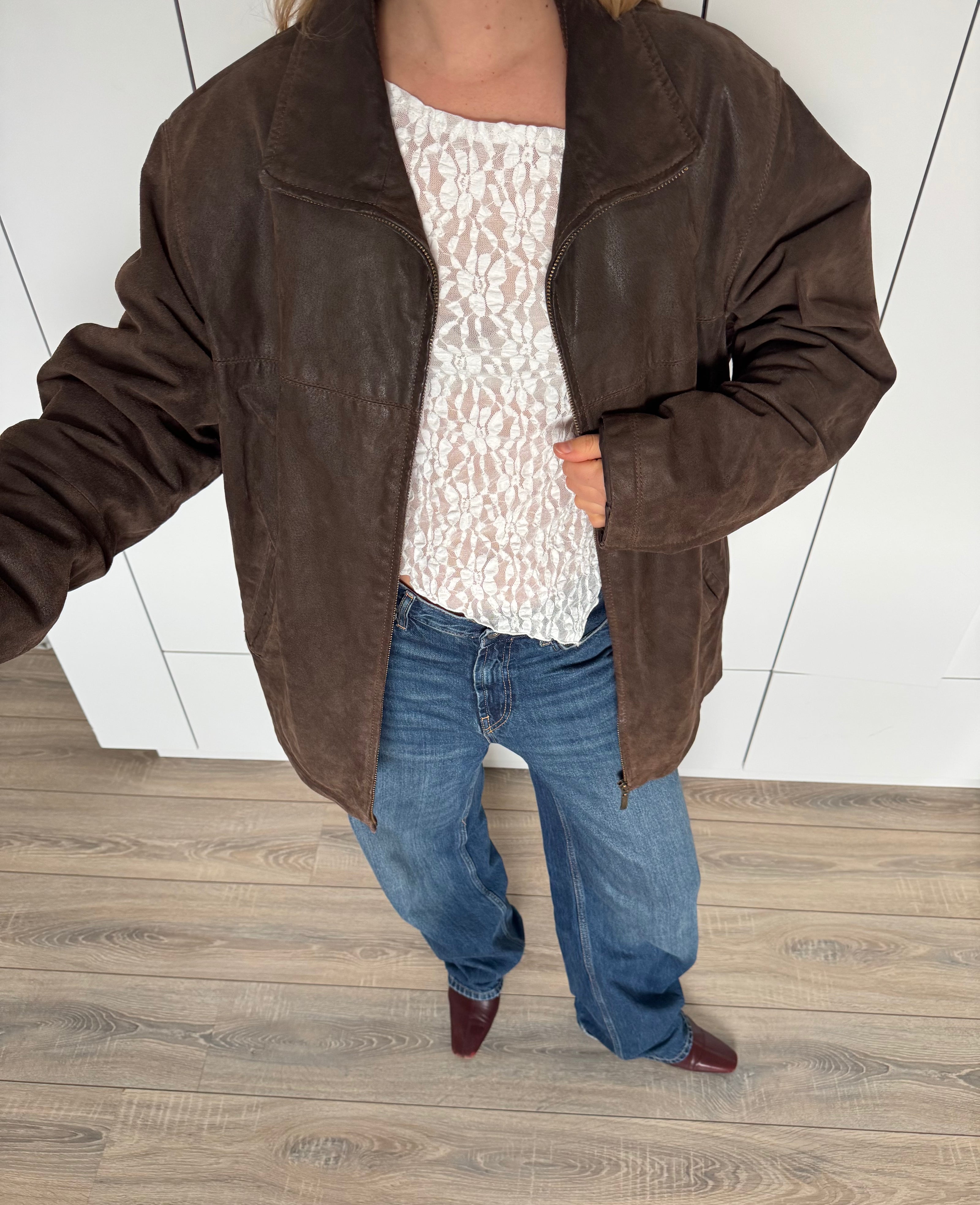 Mega Oversized Brown Suede / Leather