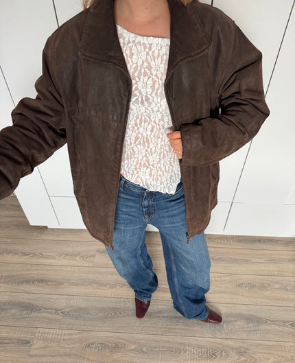 Mega Oversized Brown Suede / Leather