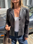 Chic & Short Brown Leather Jacket