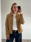 Beige Vintage Suede Jacket