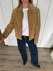 Beige Vintage Suede Jacket