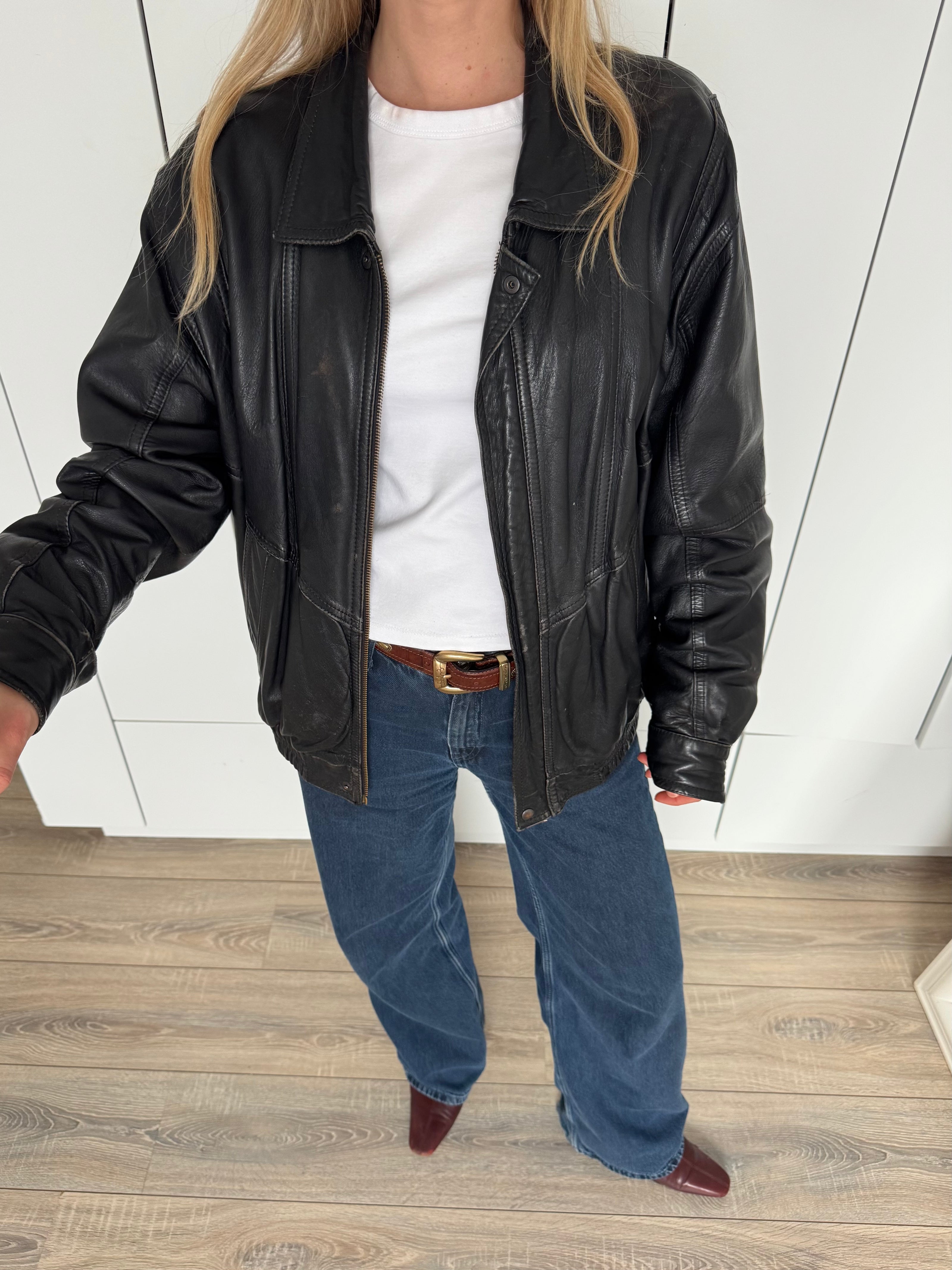 Black Vintage Bomberjacket