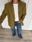 Yellow/Beige/Khaki Oversized Vintage Blazer