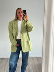 Green/Khaki blended Oversized Vintage Blazer