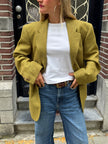Yellow/Beige/Khaki Oversized Vintage Blazer