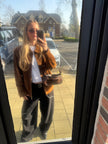 Camel Brown Suede Vintage Jacket