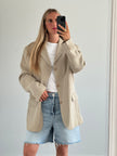 Light Beige/Grey Blended Blazer