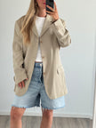 Light Beige/Grey Blended Blazer