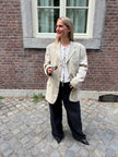 Taupe Beige Oversized Blazer
