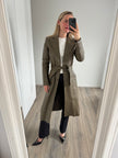 Vintage Long Green Trench Coat