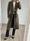 Vintage Long Green Trench Coat