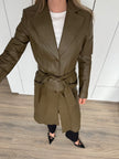 Vintage Long Green Trench Coat
