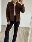 Dark Brown Suede Vintage Jacket