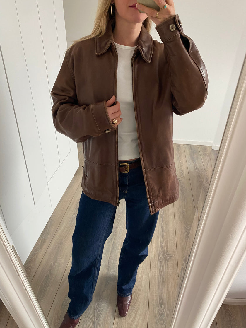 Vintage Massimo Dutti Leather Jacket