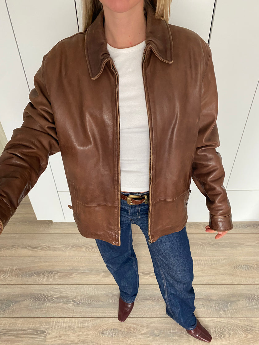 Vintage Massimo Dutti Leather Jacket
