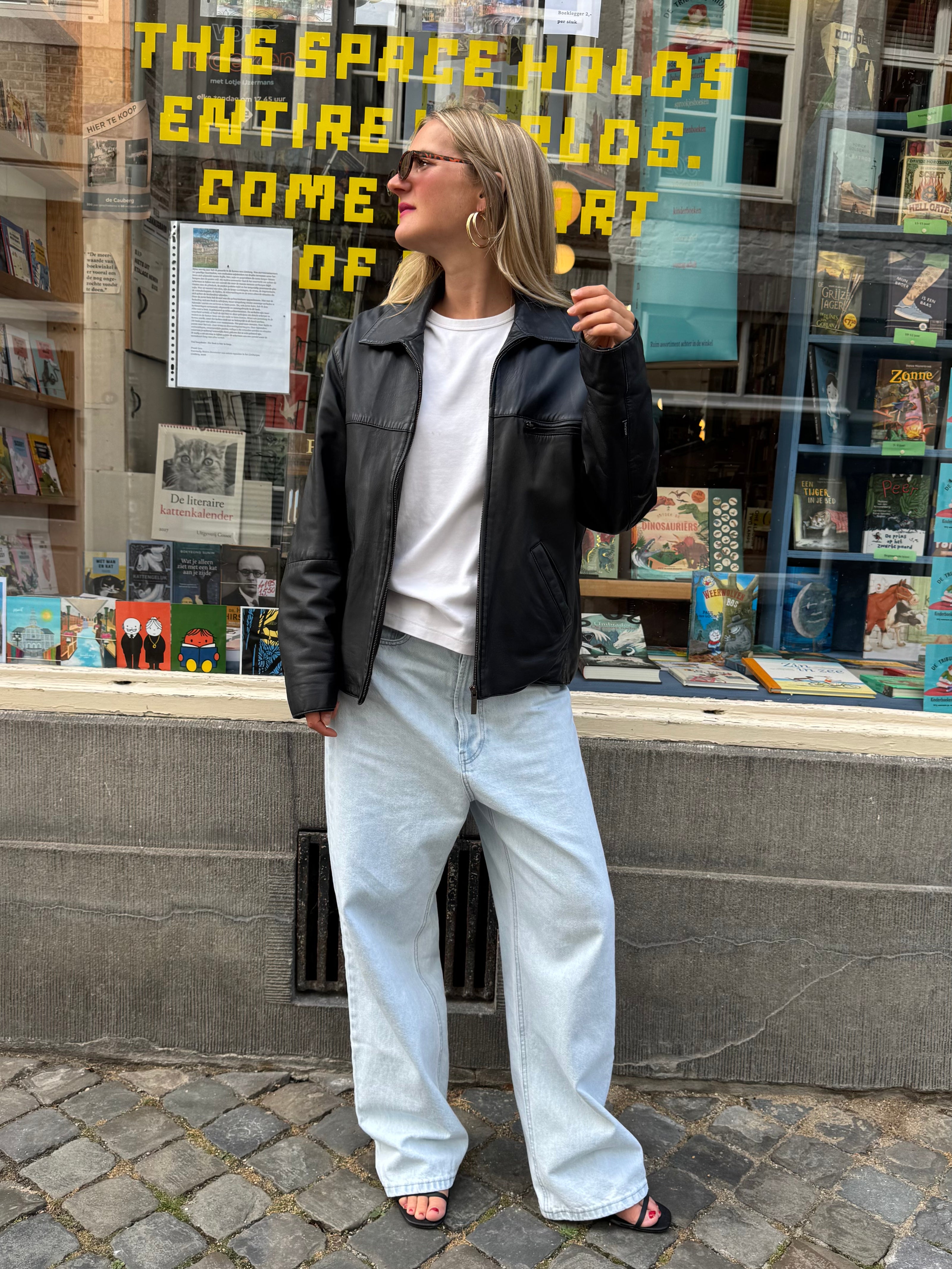 Oversized Leather Vintage Jacket