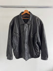 90s Super Oversized Black Bomberjacket