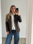 Fitted Brown Leather Redskins Vintage Jacket
