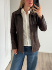 Fitted Brown Leather Redskins Vintage Jacket