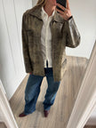 Vintage Distressed Brown/Beige Leather Jacket