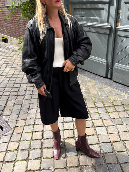 90s Black Bomberjacket