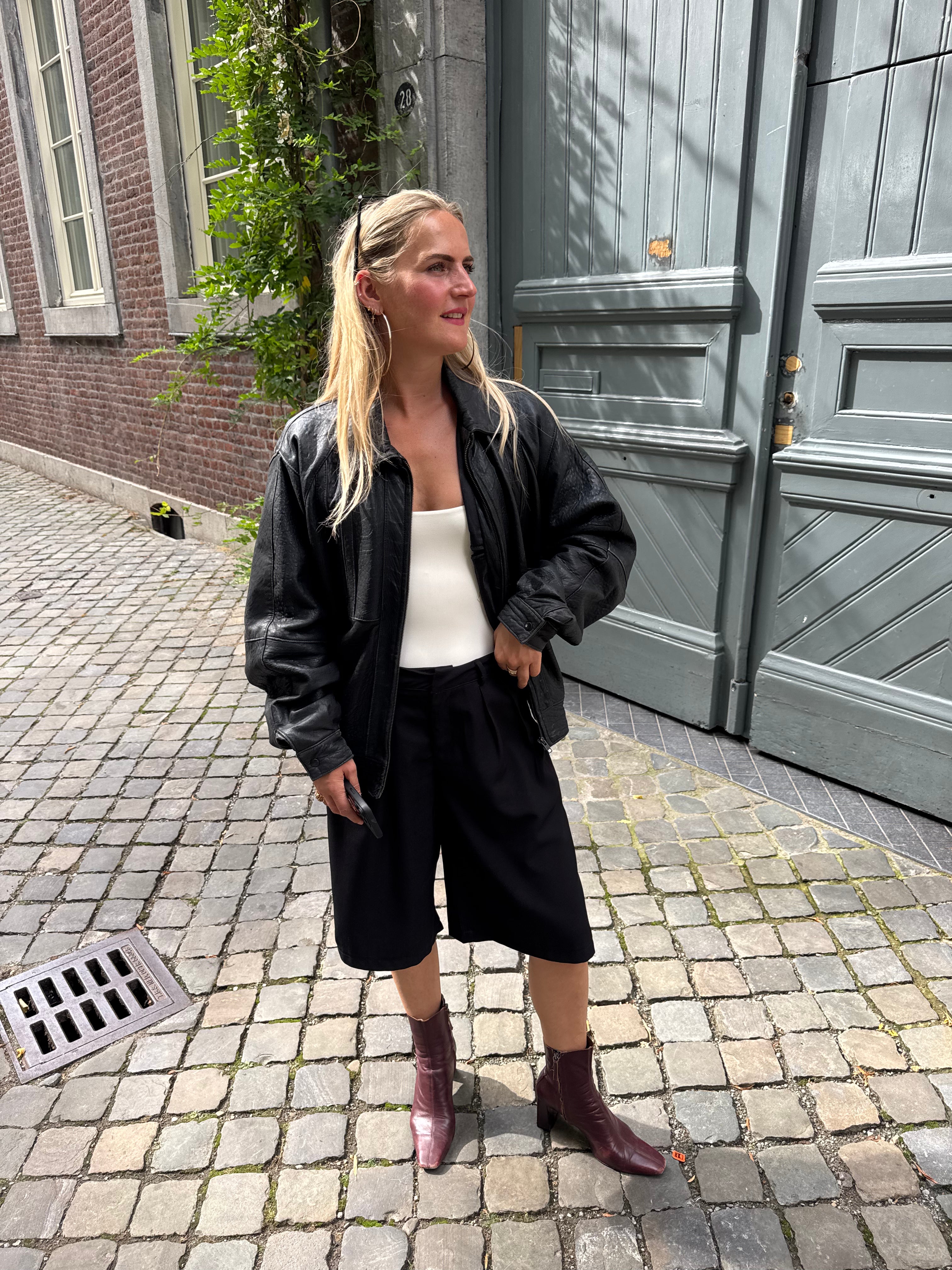90s Black Bomberjacket