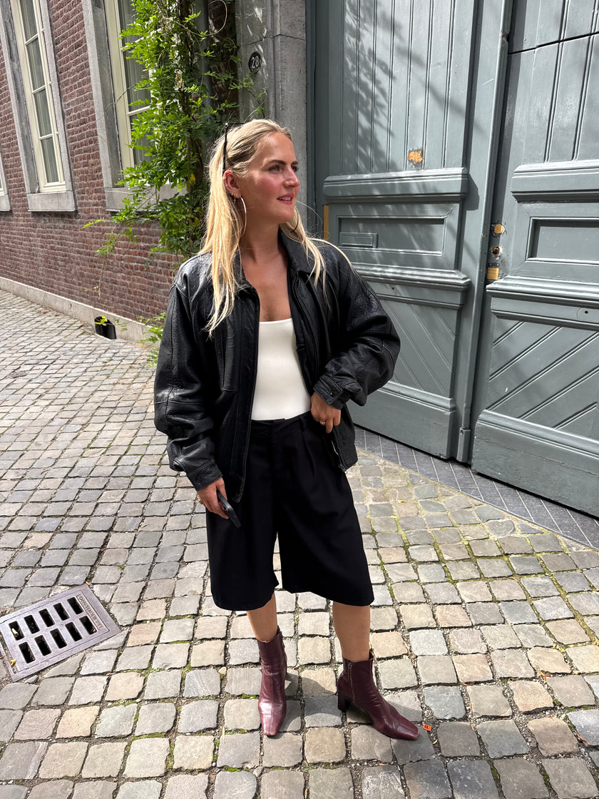 90s Black Bomberjacket